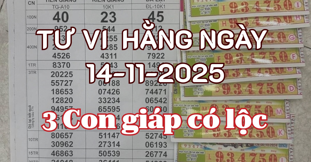 Tử Vi Ngày 14/11/2025 – Thanh Long Hoàng Đạo, Vận Trình Tuổi & Giờ Hoàng Đạo